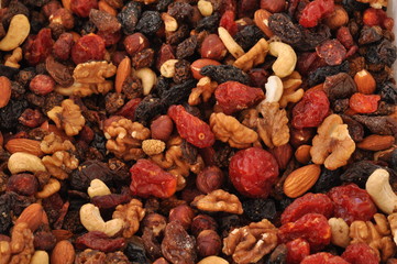 Mix nuts sold at farmer's market.