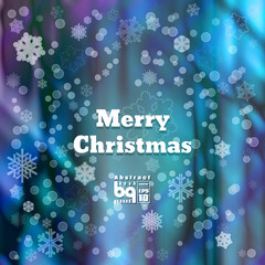 Abstract background snowflakes Merry Christmas