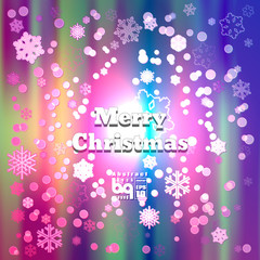Abstract background snowflakes Merry Christmas