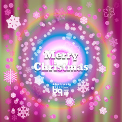Abstract background snowflakes Merry Christmas