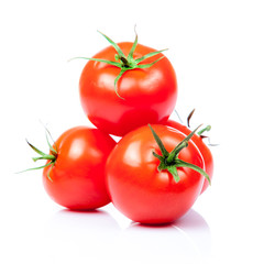 Tomato vegetables isolated on white background