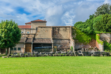 Roman theater (15 BC) - ancient structure in Lyon. France.