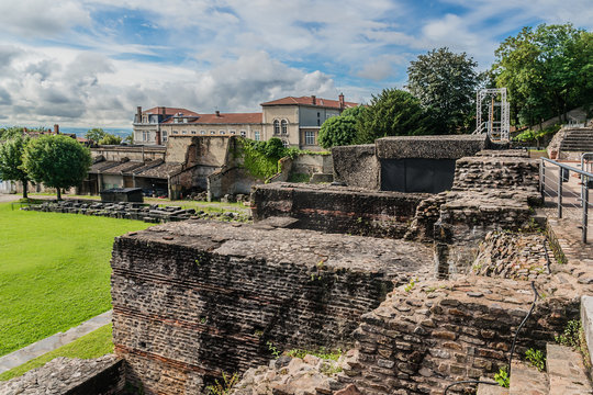Roman theater (15 BC) - ancient structure in Lyon. France.