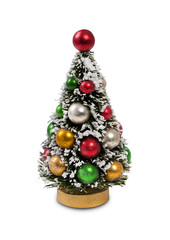 Christmas tree decoration isolated on white background
