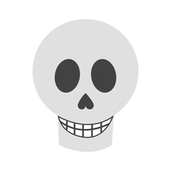 skull icon. Mexican culture landmark and latin theme. Isolated design. Vector illustration