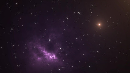Obraz na płótnie Canvas Space and Stars Background.