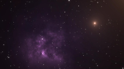 Obraz na płótnie Canvas Space and Stars Background.