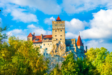 Medieval Dracula Castle - fortress in Bran, Brasov, Transylvania