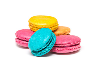  macaroons variety closeup.