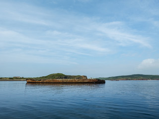 mountains and water, sea