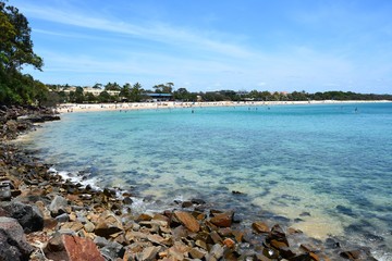 Coastline in Laguna Bay in Noosa, Australia.