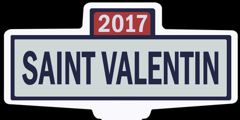 SAINT VALENTIN - Ancien panneau entrée agglomération