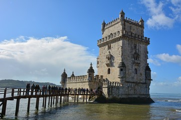 Torre de Belem tower in Lisbon, Portugal.