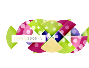 Fototapeta premium Dotted circles, abstract background