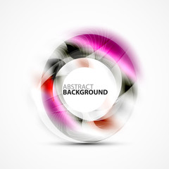 Shiny blurred cicrle template