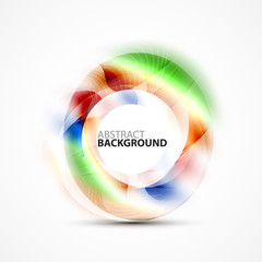 Shiny blurred cicrle template