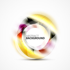 Shiny blurred cicrle template