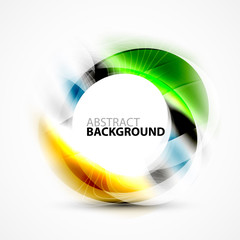 Modern shiny blurred swirl template