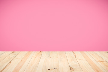 Vintage interior with pink wall