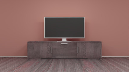 TV display 3D rendering