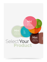 Business layout - select your product with sample options