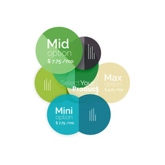 Business circle infographic banner template