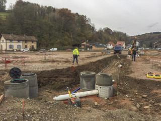 Chantier travaux publics