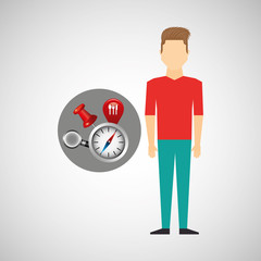 fashion man collection navigation elements concept vector illustration eps 10