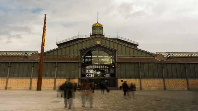 Mercat del Born is a former public market and one of the most important buildings in Barcelona, Catalonia, Spain constructed with iron.