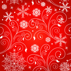 Christmas pattern, red