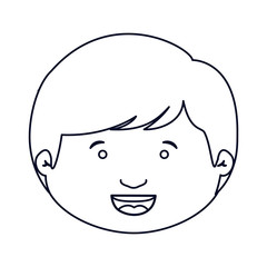 Obraz na płótnie Canvas Boy cartoon icon. Kid childhood little people and person theme. Isolated design. Vector illustration