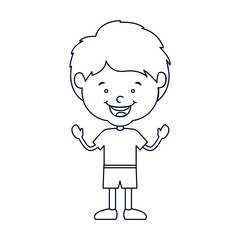 Boy cartoon icon. Kid childhood little people and person theme. Isolated design. Vector illustration