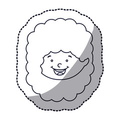 Girl cartoon icon. Kid childhood little people and person theme. Isolated design. Vector illustration