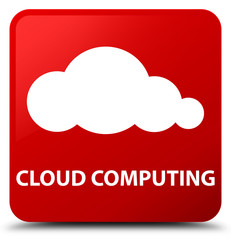 Cloud computing red square button