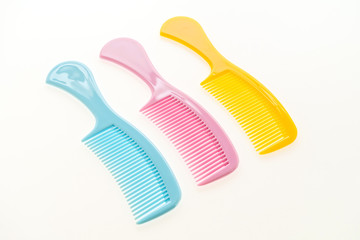 Plastic hair comb