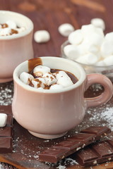 Hot chocolate with marshmallows