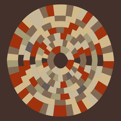 Abstract geometric pattern background | creative circle mosaic decoration artistic