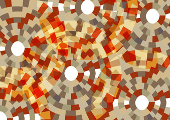 Abstract geometric pattern background | creative circle mosaic decoration artistic