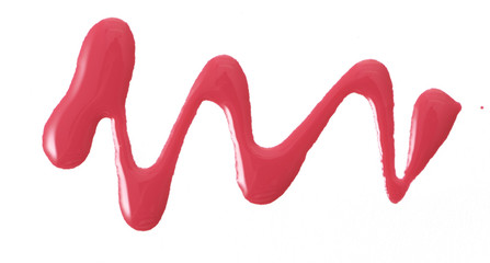 Pink color nail polish on background