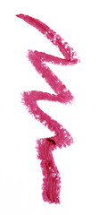 Purple color lipstick stroke on background
