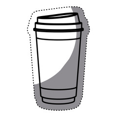 Coffee mug icon. Coffee time drink breakfast and beverage theme. Isolated design. Vector illustration