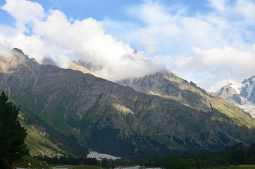 Naklejka na ściany i meble in the foothills of Mount Elbrus