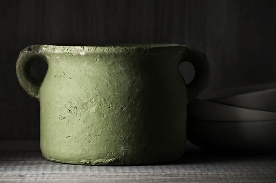 Handmade ceramic pot