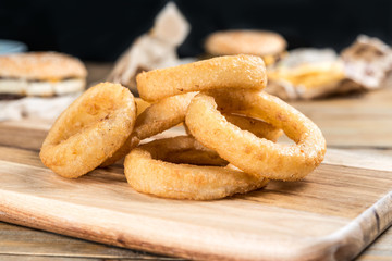 Fast food Homemade Crunchy Fried onion rings