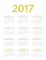 Calendar for 2017