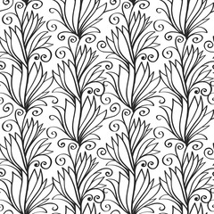 Plant seamless pattern