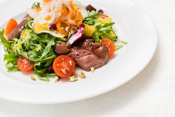 salad with meat