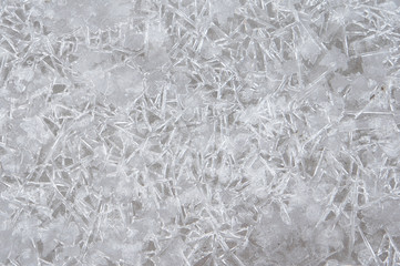Abstract ice surface pattern