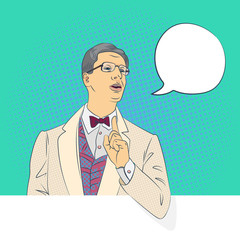 Pop-art style illustration