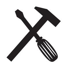 tools icon on white background